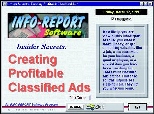 Creating Profitable Classified Ads Screen